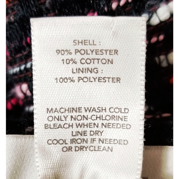 LOFT Tweed Pencil Skirt Black Size 6 - Picture 8 of 8